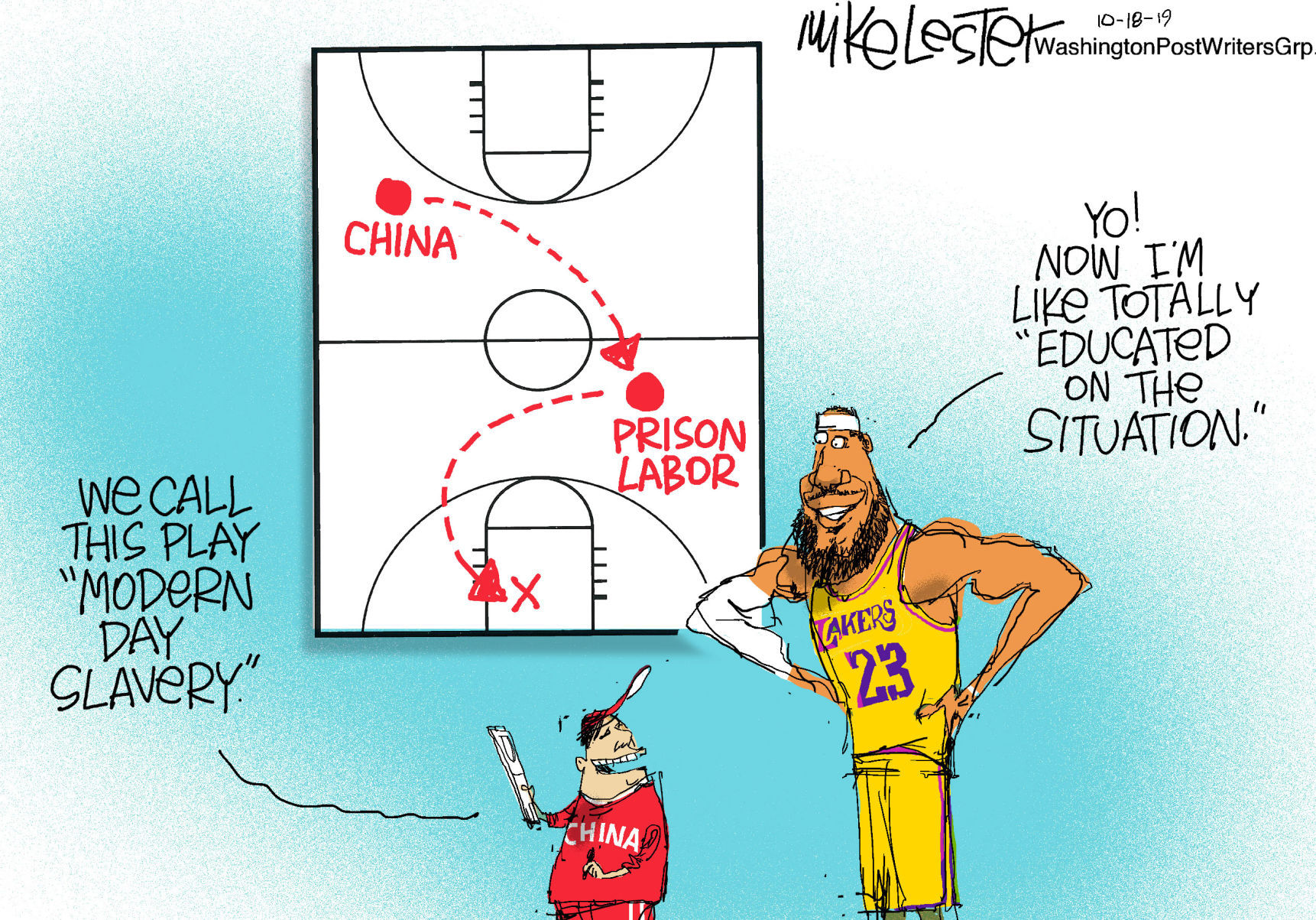 Mike Lester cartoon